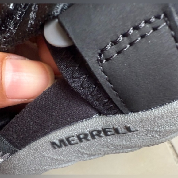 Merrell Women's Terran 3 Cush  Black/White Slide Sandals size 7/ 37 Outdoor - Picture 5 of 16